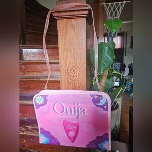 Rare 2008 PINK Ouija Mystifying Oracle Board Game with Carrying Case